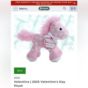 Breyer 2023 Valentine Plush Horse Valentina